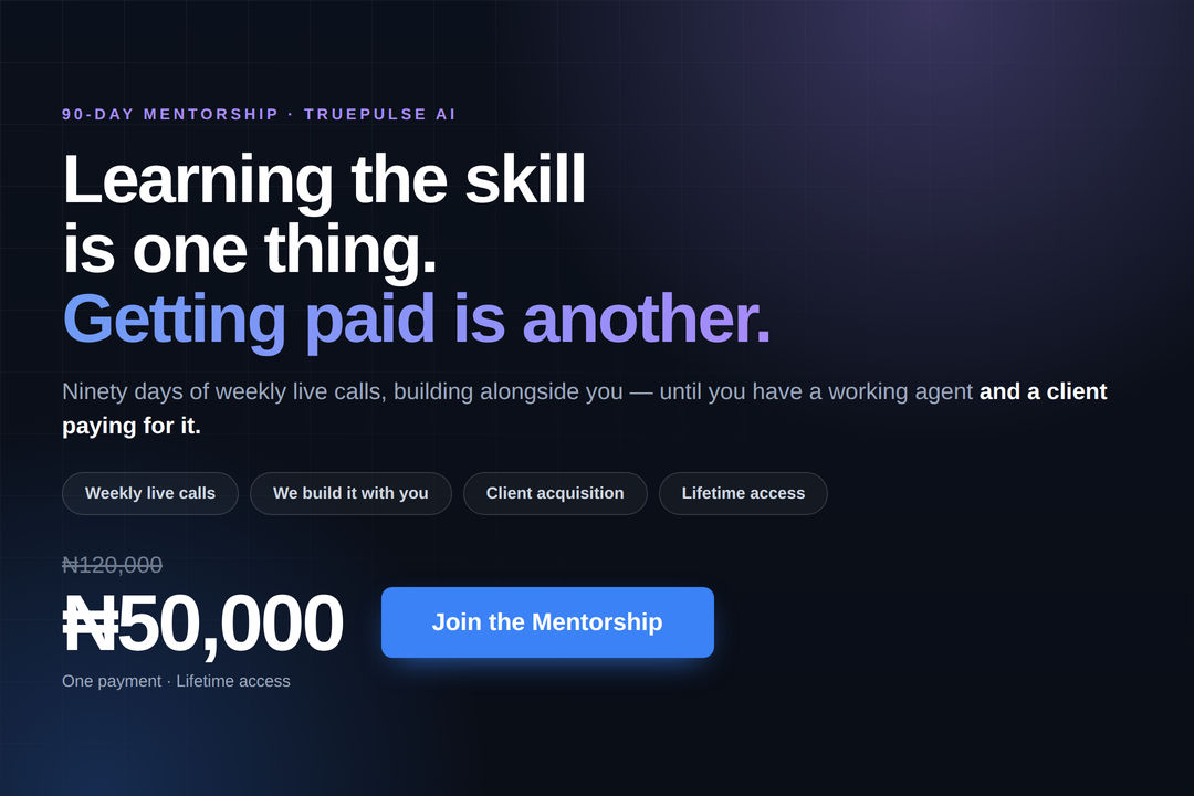 90 Days AI Agents Mentorship